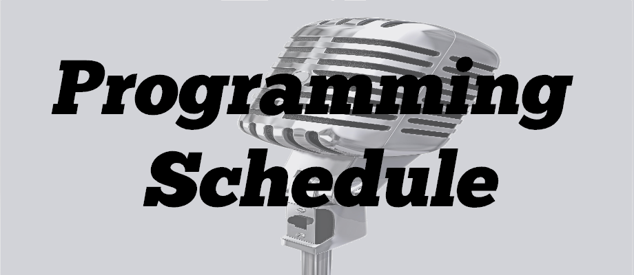 Podcast Programming Schedule